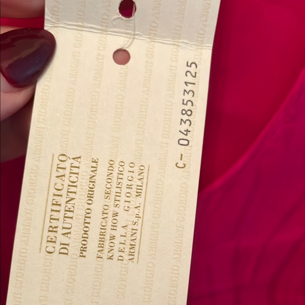 NWT Giorgio Armani Crop Tank Top side zipper silk/lining  size 6 made in Italy - Picture 6 of 7